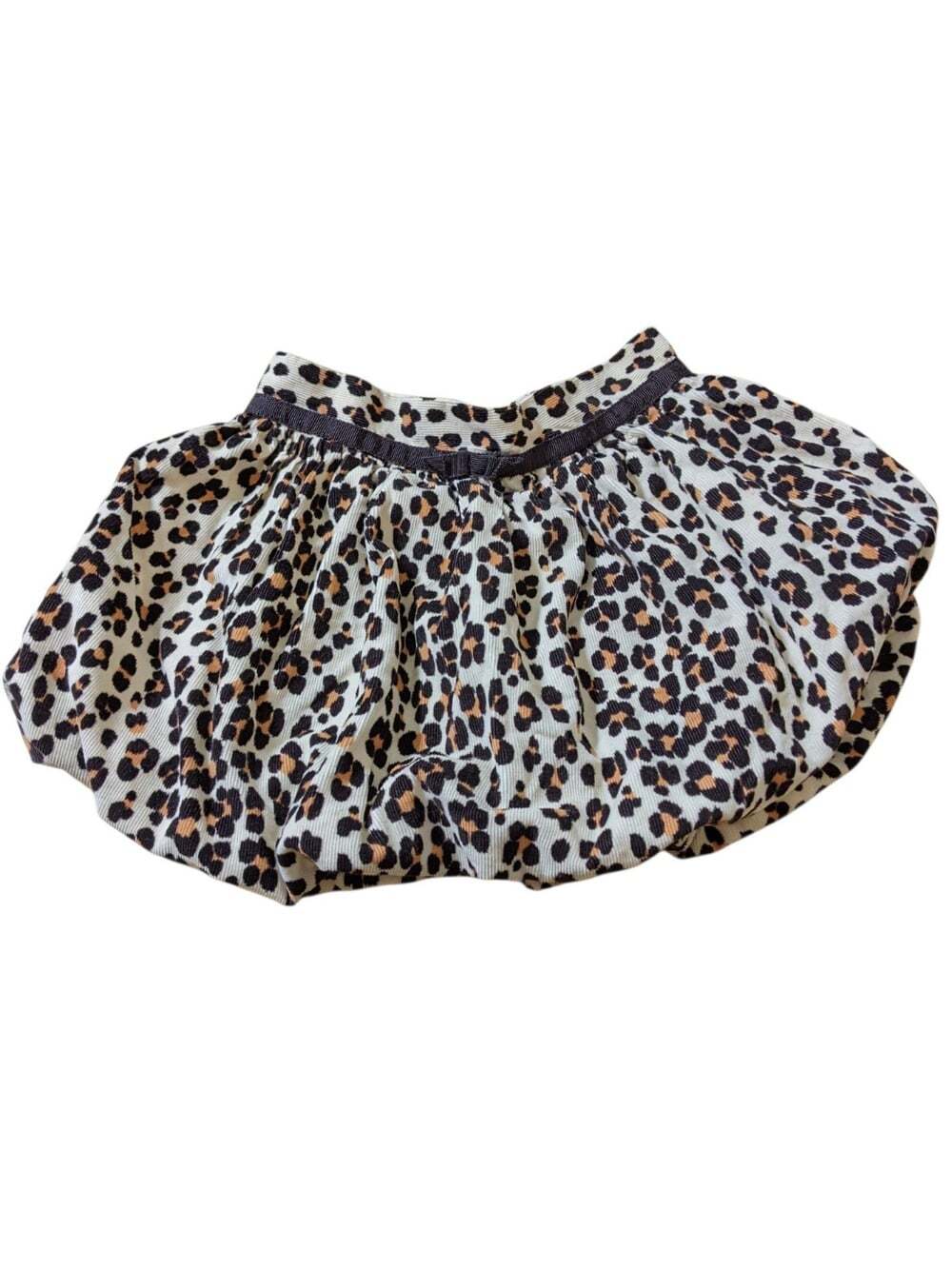 BABY GAP Girls Bubble Skirt 3 Toddler Brown Leopard Animal Print